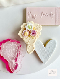 Moeder -Bloemen - 2 delig met cookie cutter