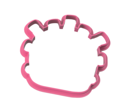 Knot hoofd cookie cutter