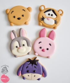 Tsum tsum beer 4 delig  cookie cutter & hulp stencil