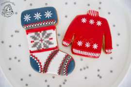Foute kerst sok cookie cutter