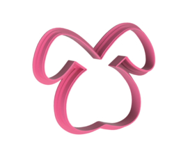 Paashaas hoofd cookie cutter 5 cm