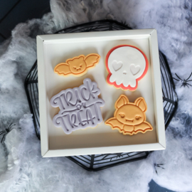 trick or treat stempel  & cookie cutter - 2 delig