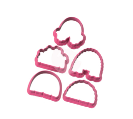 KD Collectie regenboog  cookie cutters incl. 5 bijpassende kaartjes