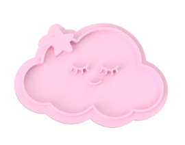 Wolkje cookie stempel & cookie cutter 2 delig