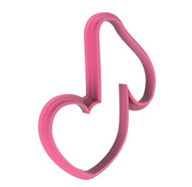Muziek noot hartje cookie cutter