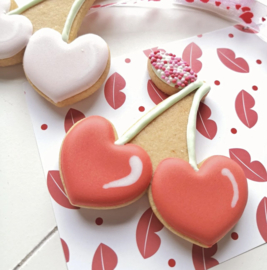Kers hartjes valentine cookie cutter