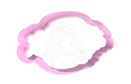 Clown hoofd  cookie cutter 5 cm