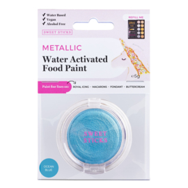 WATER ACTIVATED EDIBLE ART PAINT: Ocean blue