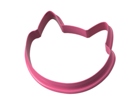 Kat hoofd cookie cutter