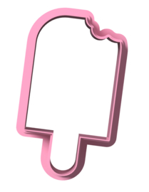 ijsje met hap 8 cm. cookie cutter