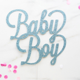 BABY BOY CARD TOPPER - BLUE