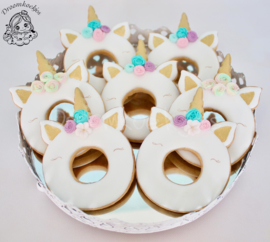 Unicorn donut cookie cutter & hulp stencil