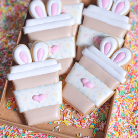 Bunny latte cookie cutter