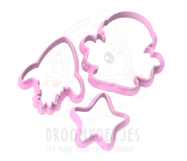 Space-iaal schooljaar cookie cutter set