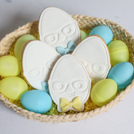 Nurdy ei stempel & cookie cutter 2 delig