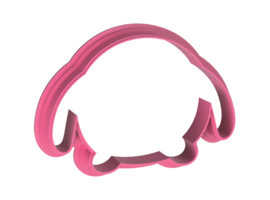 Tsum tsum hond  cookie cutter & hulp stencil