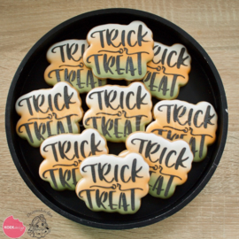 Trick or treat  cookie cutter for stencil
