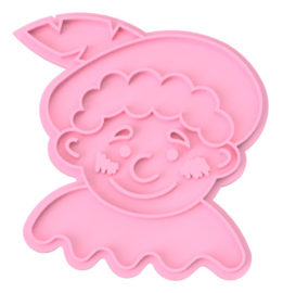 Roet piet stempel & cookie cutter - 2 delig