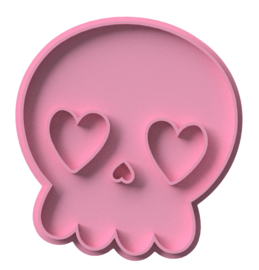 SKULL# stempel & cookie cutter - 2 delig