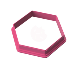 Hexagon / zeshoek - cookie cutter