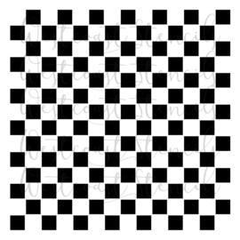 Checker cookie stencil