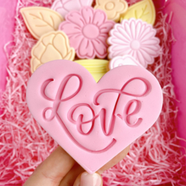 LOVE stempel & cookie cutter