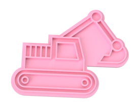 graaf machine stempel & cookie cutter - 2 delig