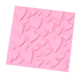 Hartjes achtergrond stempel 10 x 10