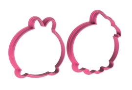 Tsum tsum duck 2 delig  cookie cutter & hulp stencil