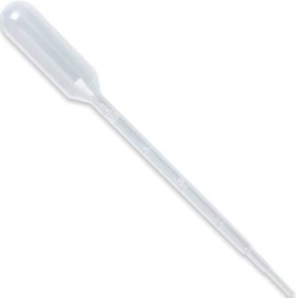 PLASTIC PASTEUR PIPETJE 3 ML