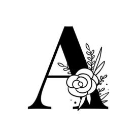 Complete alfabeth floral - 26 delig