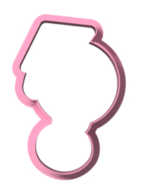 ballon afstudeer  8 cm cookie cutter