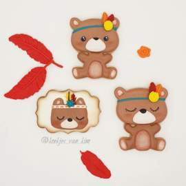 Beer BOHO cookie cutter & hulp stencil