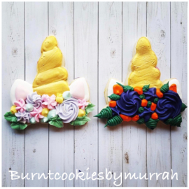 Unicorn hoofd met hoorn cookie cutter
