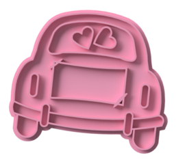 Love auto stempel & cookie cutter (2 delig)