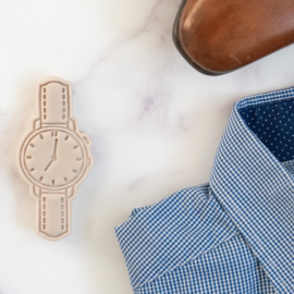 Horloge stempel & cookie cutter - 2 delig