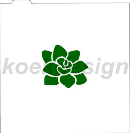 Succulent cookie stencil