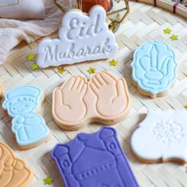 Eid Mubarak stempel & cookie cutter - 2 - delig