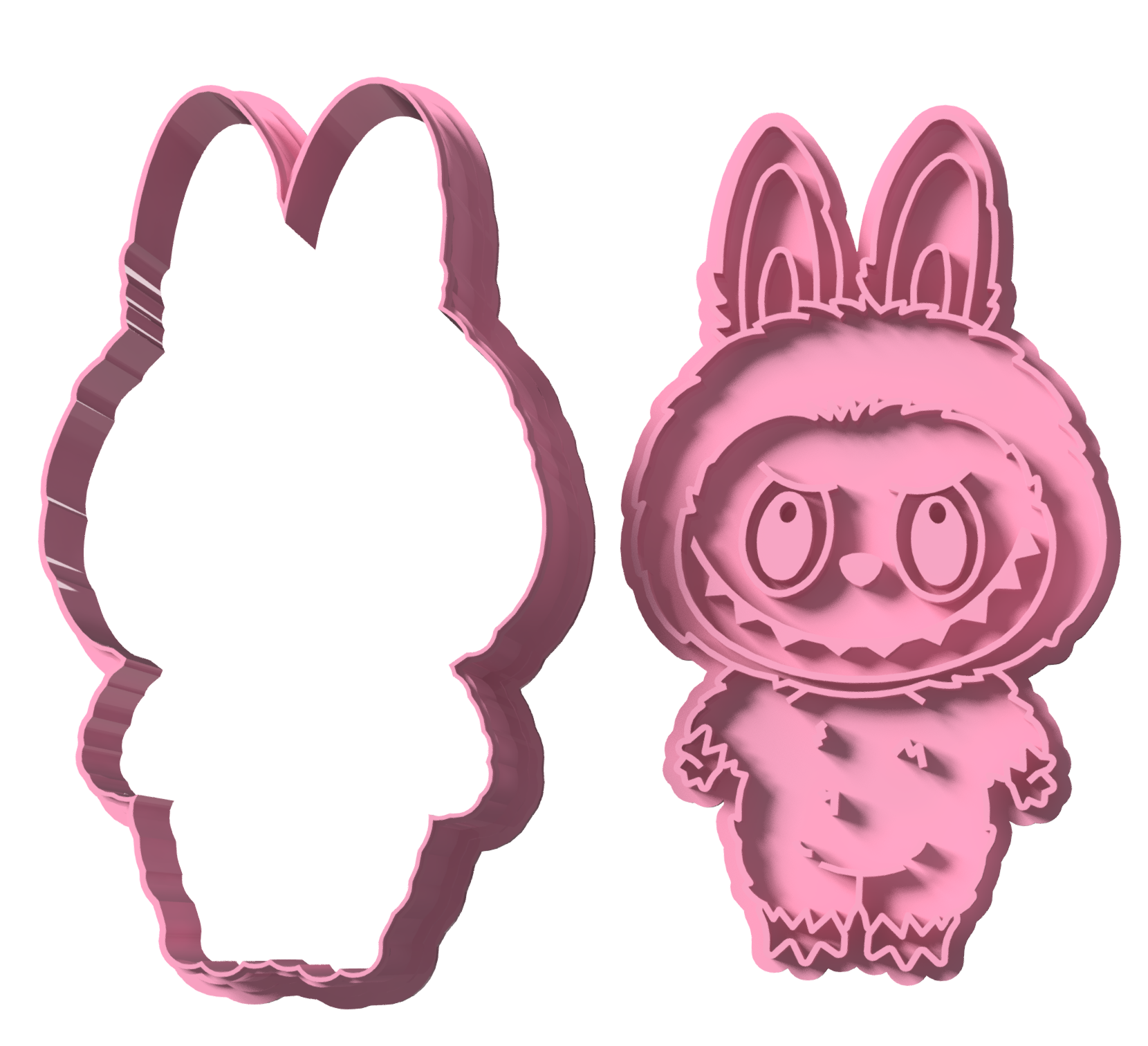 LA BU BU 12,5 cm   & cookie cutter - 2 delig