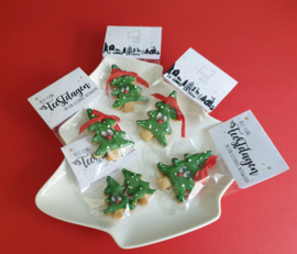 Kerstboom schuin cookie cutter