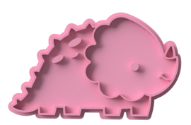 Dino ###  & cookie cutter - 2 delig