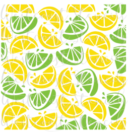 Citrus slices - 2 parts cookie stencil