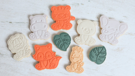 olifant baby stempel  & cookie cutter - 2 delig