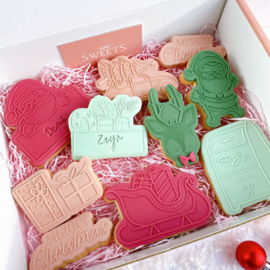 Kerst-  santa christmas cookie out boss & cookie cutter -  2 delig