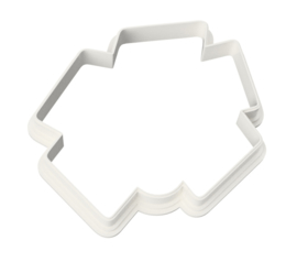 Leeuw cookie cutter & hulp stencil 8,5 cm