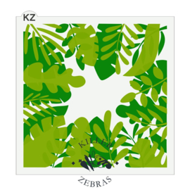 Tropical Leaf Frame 2 Part