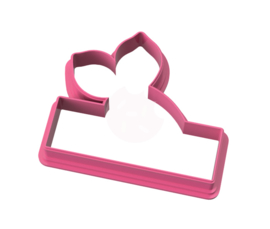 Banner mermaid cookie cutter