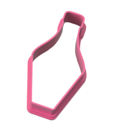 Trouwen - platter fles klein cookie cutter