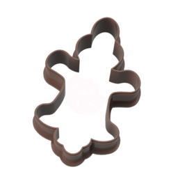 Geluks popje 14 gingerbread  cookie cutter & kaartje(S)