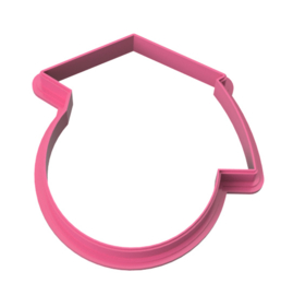 Smile met afstudeer cap cookie cutter